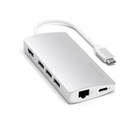 SATECHI Hub USB C 8 en 1 V2, PD 60W, HDMI 4K, Argent