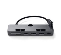 SATECHI Hub USB-C à Pince pour iMac, Port USB-C Données, 3X USB-A 3.0 et Lecteurs Micro/SD, Uniquement pour iMac 2020/2019/2017 et Pro (Non Compatible M1 2021) - Gris Sidéral