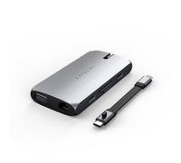 Satechi Hub USB-C Multiports 100W PD HDMI 4K Plug and Play On-The-Go Gris