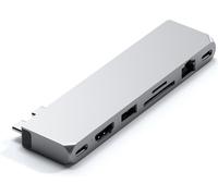 SATECHI Hub USB C Pro Max, Adaptateur 8 en 1 avec USB4 à 40Gbps, Chargement 96W, HDMI 4K 60Hz, USB-C/USB-A à 5Gbps, SD/MicroSD, Ethernet, Jack Audio, pour MacBook Pro/Air M1 M2 M3 M4 ¿ Gris Sideral