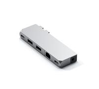 Satechi Dual USB-C Pro Hub Mini (USB C), Station d'accueil + hub USB, Argent
