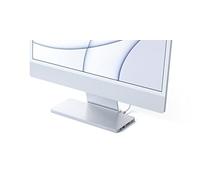 SATECHI Hub USB C Slim Dock pour iMac 24”, Boîtier à Montage Facile pour SSD M.2 PCIe NVMe et SATA, Port USB-C Données, USB-A, 2 USB 2.0, Lecteur Micro/SD - Argent