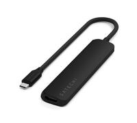 Satechi Hub USB-C Slim Multiport 6-in-1 4K Power Delivery 100W Noir