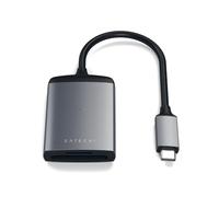 SATECHI Lecteur de Cartes Micro/SD UHS-II USB C en Aluminium, Gris | Support SD/microSD UHS-II, pour MacBook, PC Windows, tablettes, iPad et plus