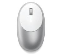 Satechi M1 - Souris - ergonomique - droitiers et gauchers - optique - 3 boutons - sans fil - Bluetooth 5.0 - argent