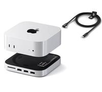 SATECHI Mac Mini M4 Hub Support Boitier SSD NVMe et Cable USB C Angle Droit 1m Bundle