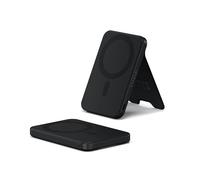 SATECHI OntheGo™ Batterie Externe MagSafe 5000mAh avec Support Pliable, Power Bank Qi2 à Charge Rapide 15W, Batterie Portable avec Support pour iPhone 17 à 12 Séries, Android - Noir