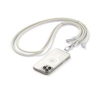 Satechi OntheGo™ Cordon Téléphone, Charge Rapide 60W, Android, Beige | Données 480 Mbps, chaîne ajustable intégrée, câble tressé de 1,5 m, pour iPhone, Android