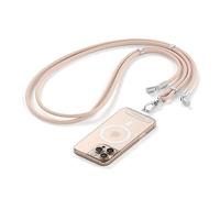 Satechi OntheGo™ Cordon Téléphone Portable USB-C avec Charge Rapide 60W, Transfert de Données 480Mbps, Chaîne Téléphone Ajustable 1,5 m avec Câble Tressé pour iPhone et Android - Rose Désert