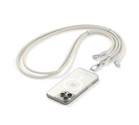Satechi OntheGo™ Cordon Téléphone Portable USB-C avec Charge Rapide 60W, Transfert de Données 480Mbps, Chaîne Téléphone Ajustable 1,5 m avec Câble Tressé pour iPhone et Android - Beige