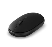 Satechi OntheGo™ Souris sans Fil Bluetooth avec Batterie Rechargeable USB-C, Connexion Jusqu’à 3 Appareils, Souris sans Fil Ergonomique et Compacte pour Ordinateur, Laptop et Tablette - Noir