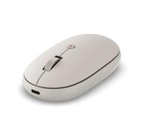 Satechi OntheGo™ Souris sans Fil Bluetooth avec Batterie Rechargeable USB-C, Connexion Jusqu’à 3 Appareils, Souris sans Fil Ergonomique et Compacte pour Ordinateur, Laptop et Tablette - Beige