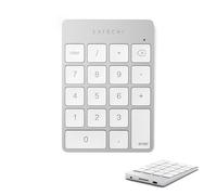 Satechi Pavé Numérique Bluetooth - Clavier Numérique sans Fil 18 Touches en Aluminium - Numpad Rechargeable USB-C pour MacBook, iMac, Mac Mini, Windows, PC Portables et Plus - Argent