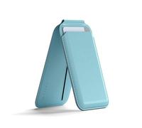 Satechi Porte-Cartes MagSafe et Support pour iPhone, MagSafe Wallet avec 4 Emplacements pour Cartes, NFC, Magnétique, pour Les séries iPhone 16/15/14/13/12 - Matériau Premium (PU) Bleu Clair