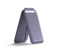 Satechi Porte-Cartes MagSafe et Support pour iPhone, Portefeuille Magnétique avec Support, NFC et 4 Emplacements pour Cartes, Compatible avec iPhone 17 à 12 - Matériau Premium (PU) Gris Lavande