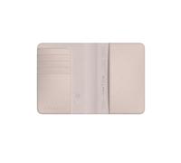 Satechi Protège-Passeport avec Apple Find My, Pochette avec 4 Emplacements pour Cartes, Recharge sans Fil et Protection RFID, Accessoire de Voyage Essentiel en Matériau Premium (PU) - Rose Désert