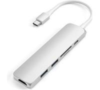 Satechi - Slim Aluminum Type-C Multi-Port Adapter V2 Silver
