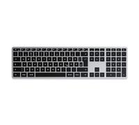 Satechi Slim X3 Bluetooth Clavier allemand, QWERTZ anthracite touches multimédia, avec clavier numérique, éclairé