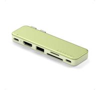 SATECHI Snap Hub USB C 6 en 2 pour MacBook Neo, Charge 45W, Jaune Agrume