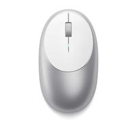 Satechi Souris sans fil M1 en aluminium – Rechargeable USB-C, 1200 DPI, Bluetooth – Argent