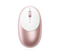 Satechi Souris sans Fil M1 en Aluminium, Rechargeable USB C, 1200 DPI, Élégante Souris Ergonomique Bluetooth pour MacBook Air & Pro, PC Portable, iPad et Plus - Rose