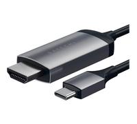 Satechi ST-CHDMIM - Câble vidéo/audio - 24 pin USB-C mâle pour HDMI mâle - 1.83 m - gris sidéral - support 4K