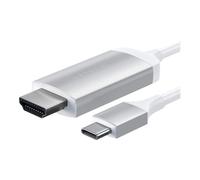 Satechi ST-CHDMIS - Câble vidéo/audio - 24 pin USB-C mâle pour HDMI mâle - 1.83 m - argent - support 4K