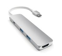Satechi ST-CMAS station d'accueil USB 3.2 Gen 1 (3.1 Gen 1) Type-C Argent