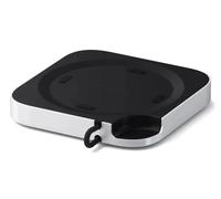 SATECHI Mac Mini M4 Hub & Support avec Boîtier SSD NVMe, Hub Mac Mini M4 avec 2X USB-A 10Gbps, Port USB-A Données, Lecteur de Cartes SD, Dock pour Mac Mini M4/M4 Pro - Argent