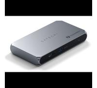 SATECHI Station d’Accueil 5 en 1 Thunderbolt 4 Slim Hub Pro, Docking Station avec 8K ou Double 4K, PD 96W, 4X Thunderbolt 4 Jusqu’à 40Gbps, 1x USB 3.2 Gen2 pour MacBook Air & Pro, PC Portable et Plus