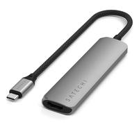 Satechi ST-P4SM hub & concentrateur USB Type-C 10000 Mbit/s Gris