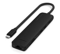 Hub USB-C Slim Multiport 7-in-1 Ethernet 1Gbit Power Delivery 100W Noir