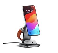 Satechi ST-Q31FM-EA chargeur d'appareils mobiles Casques, Smartphone, Smartwatch Gris, Noir USB Recharge sans fil Intérieure