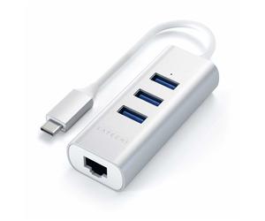 Satechi ST-TC2N1USB31AS station d'accueil USB 3.2 Gen 1 (3.1 Gen 1) Type-C Argent