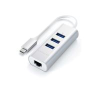 Satechi ST-TC2N1USB31AS station d'accueil USB 3.2 Gen 1 (3.1 Gen 1) Type-C Argent