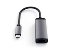 Adaptateur Satechi USB Type-C vers Ethernet RJ45 Gris sidéral
