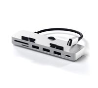 Concentrateur USB - Satechi - Type-C Clamp Hub Pro - 3 x USB 3.0 - 1 x USB-C - Aluminium Blanc