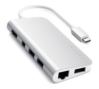 Satechi ST-TCMM8PAS station d'accueil Avec fil USB 3.2 Gen 1 (3.1 Gen 1) Type-C Argent