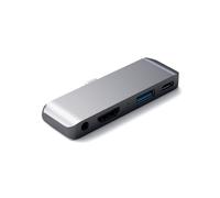 HUB USB-C 4 EN 1 CLIP GRIS SIDERAL