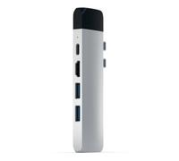 Satechi Hub USB-C Pro Dual 5-en-1 – Ethernet Gigabit, HDMI 4K30Hz, 2x USB-A, PD100W – Argent