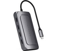 Satechi ST-U4MA3M Station d'accueil pour ordinateur portable et réplicateur de ports USB Type C Gris