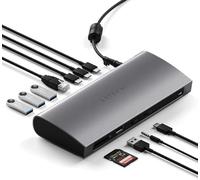 SATECHI Station d’Accueil 11 en 1 Thunderbolt 4, Docking Station avec Port Hôte, Charge PD 100W, 3X Thunderbolt 4, USB-A 3.2, USB-A 2.0, Lecteur SD UHS-II, Ethernet, Audio, pour MacBook M2/M1 et Plus