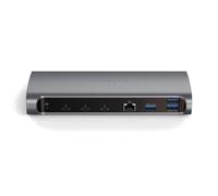 Satechi – Station d'accueil Tout-en-un Thunderbolt 4 Multiports – Adaptateur secteur – Gris