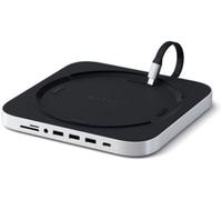 Satechi Hub USB‑C pour Mac Mini M1/M2 – 7‑en‑1 (3×USB‑A, USB‑C 5Gbps, Micro/SD, jack 3,5 mm) Argent