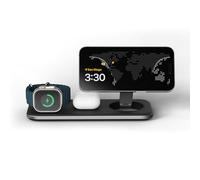 Chargeur sans fil Qi2 pour iPhone AirPods et Watch Satechi Noir Noir