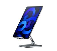 Support de Bureau pour iPhone/iPad 4" à 13" Pliable en Aluminium Gris