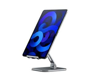 Satechi Support Tablette Réglable en Aluminium, 4-13 Pouces, Gris Sidéral | Compatibilité universelle avec tablettes et téléphones, pliable, antidérapant, pour bureau et voyage