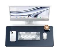 SATECHI Tapis de Souris XXL 68 x 32 cm, Grand Tapis de Souris Gamer, Résistant aux Rayures et à l’Eau, Tapis de Bureau Élégant pour Gaming, Matériau Premium PU - Bleu