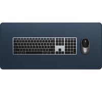 SATECHI Tapis de Souris XXL 68 x 32 cm, Grand Tapis de Souris Gamer, Résistant aux Rayures et à l’Eau, Tapis de Bureau Élégant pour Gaming, Matériau Premium PU - Bleu