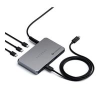 Satechi Thunderbolt 4 Slim Hub 5-En-1,Chargement USB-C 60W,Écran Simple 8K Ou Double 4K,4 Port Thunderbolt 4,USB 3.2 Gen 2 -Compa